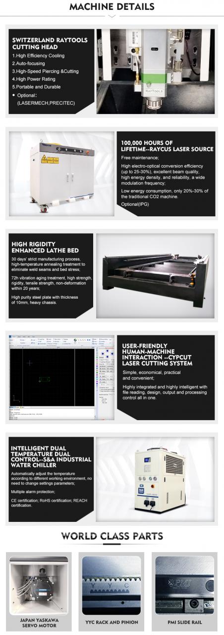 1kw 2kw 3kw 6kw Cnc Fiber Laser Cutting Machines For Stainless Steel Metal Sheet 1kw 2kw 3kw 6kw Cnc kiudlaseriga lõikamismasinad roostevabast terasest metallpleki jaoks