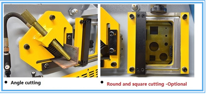 60t Q35-16 Hydraulic Ironworker Shearing Punching Bending And Notching Machine 60t Q35-16 hüdrauliline raudtöötleja lõikamis-stantsimispainutus- ja sälkumismasin