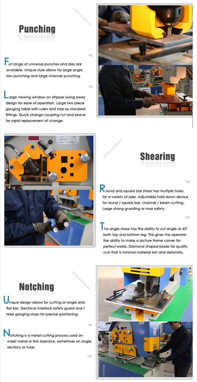 Hüdrauliline Ironworker 25 tonni käsitööriistad Hüdrauliline kombineeritud mulgustamis- ja lõikemasin