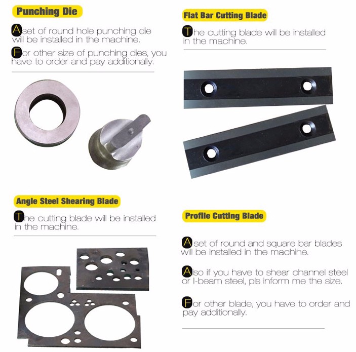 Q35y seeria multifunktsionaalne hüdrauliline rauatööline kombineeritud lõikamis- ja mulgustamismasin
